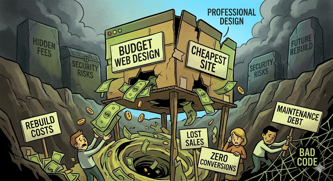 The Hidden Costs of Cheap Website Design: Why “Saving” Often Costs You More